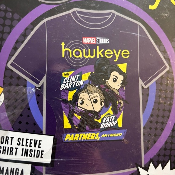 NEW Marvel Studios Hawkeye Funko Pop T-Shirt in XL Unisex - Picture 2 of 6